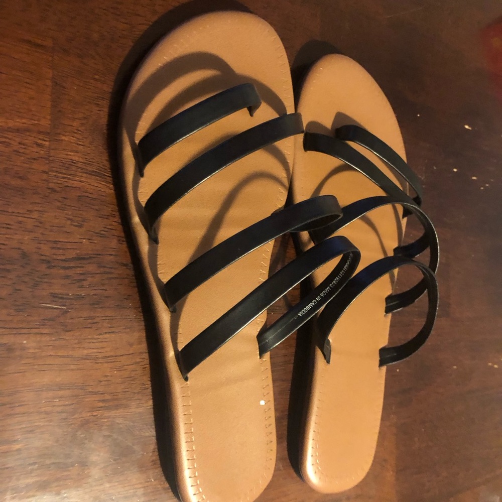 Stylish Black and Tan Women's Sandals
